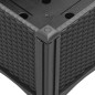 vidaXL Fioriera da Giardino con Gambe Nera 80x40x42 cm in PP