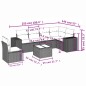 vidaXL Set Divani da Giardino 7 pz con Cuscini Marrone in Polyrattan vidaXL Set Divani da Giardino 7 pz con Cuscini Marrone in Polyrattan