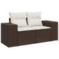 vidaXL Set Divani da Giardino 8 pz con Cuscini Marrone in Polyrattan vidaXL Set Divani da Giardino 8 pz con Cuscini Marrone in Polyrattan