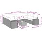 vidaXL Set Divano Giardino 10 pz con Cuscini Grigio Chiaro Polyrattan
