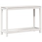 vidaXL Tavolo Invaso con Ripiano Bianco 108x35x75 cm Massello Pino vidaXL Tavolo Invaso con Ripiano Bianco 108x35x75 cm Massello Pino