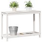 vidaXL Tavolo Invaso con Ripiano Bianco 108x35x75 cm Massello Pino vidaXL Tavolo Invaso con Ripiano Bianco 108x35x75 cm Massello Pino