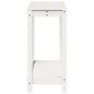 vidaXL Tavolo Invaso con Ripiano Bianco 108x35x75 cm Massello Pino vidaXL Tavolo Invaso con Ripiano Bianco 108x35x75 cm Massello Pino