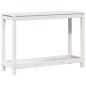 vidaXL Tavolo Invaso con Ripiano Bianco 108x35x75 cm Massello Pino vidaXL Tavolo Invaso con Ripiano Bianco 108x35x75 cm Massello Pino