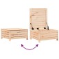 vidaXL Poggiapiedi da Giardino con Cuscino in Legno Massello di Pino vidaXL Poggiapiedi da Giardino con Cuscino in Legno Massello di Pino
