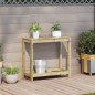 vidaXL Tavolo Invaso con Ripiano 82,5x35x75cm Legno Impregnato di Pino vidaXL Tavolo Invaso con Ripiano 82,5x35x75cm Legno Impregnato di Pino