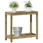 vidaXL Tavolo Invaso con Ripiano 82,5x35x75cm Legno Impregnato di Pino vidaXL Tavolo Invaso con Ripiano 82,5x35x75cm Legno Impregnato di Pino
