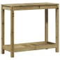 vidaXL Tavolo Invaso con Ripiano 82,5x35x75cm Legno Impregnato di Pino vidaXL Tavolo Invaso con Ripiano 82,5x35x75cm Legno Impregnato di Pino