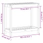 vidaXL Tavolo Invaso con Ripiano 82,5x35x75cm Legno Impregnato di Pino vidaXL Tavolo Invaso con Ripiano 82,5x35x75cm Legno Impregnato di Pino