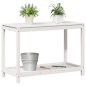 vidaXL Tavolo Invaso con Ripiano Bianco 108x50x75 cm Massello Pino vidaXL Tavolo Invaso con Ripiano Bianco 108x50x75 cm Massello Pino