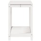 vidaXL Tavolo Invaso con Ripiano Bianco 108x50x75 cm Massello Pino vidaXL Tavolo Invaso con Ripiano Bianco 108x50x75 cm Massello Pino