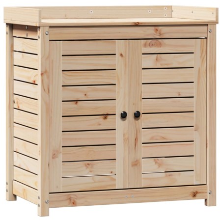 vidaXL Tavolo Invaso con Ripiani 82,5x50x86,5 cm Legno Massello Pino