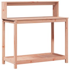 vidaXL Tavolo Invaso con Ripiani 108x50x109,5cm Legno Massello Douglas