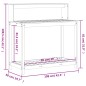 vidaXL Tavolo Invaso con Ripiani 108x50x109,5cm Legno Massello Douglas vidaXL Tavolo Invaso con Ripiani 108x50x109,5cm Legno Massello Douglas