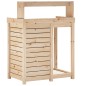vidaXL Tavolo Invaso con Ripiani 82,5x50x109,5 cm Legno Massello Pino