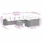 vidaXL Set Divano Giardino 10 pz con Cuscini Grigio Chiaro Polyrattan vidaXL Set Divano Giardino 10 pz con Cuscini Grigio Chiaro Polyrattan