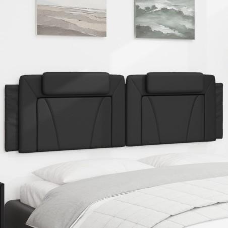 vidaXL Cuscino Testiera Nero 180 cm in Similpelle