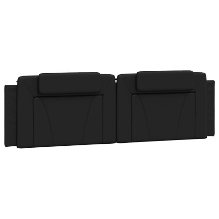 vidaXL Cuscino Testiera Nero 180 cm in Similpelle