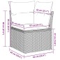 vidaXL Set Divani da Giardino 9pz con Cuscini Marrone in Polyrattan