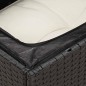 vidaXL Set Divani da Giardino 14pz con Cuscini in Polyrattan Nero