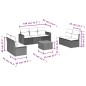 vidaXL Set Divani da Giardino con Cuscini 8 pz Nero in Polyrattan