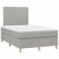 vidaXL Letto a Molle Materasso e LED Grigio Chiaro 120x190 cm Tessuto vidaXL Letto a Molle Materasso e LED Grigio Chiaro 120x190 cm Tessuto
