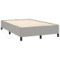 vidaXL Letto a Molle Materasso e LED Grigio Chiaro 120x190 cm Tessuto vidaXL Letto a Molle Materasso e LED Grigio Chiaro 120x190 cm Tessuto