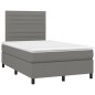 vidaXL Letto a Molle Materasso e LED Grigio Scuro 120x190cm in Tessuto vidaXL Letto a Molle Materasso e LED Grigio Scuro 120x190cm in Tessuto