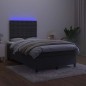 vidaXL Letto a Molle con Materasso e LED Nero 120x190 cm in Velluto vidaXL Letto a Molle con Materasso e LED Nero 120x190 cm in Velluto
