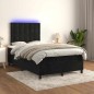 vidaXL Letto a Molle con Materasso e LED Nero 120x190 cm in Velluto vidaXL Letto a Molle con Materasso e LED Nero 120x190 cm in Velluto