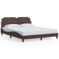 vidaXL Giroletto con Luci LED Marrone 160x200 cm in Similpelle vidaXL Giroletto con Luci LED Marrone 160x200 cm in Similpelle