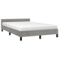 vidaXL Giroletto senza Materasso Grigio Chiaro 120x190 cm Velluto