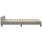 vidaXL Giroletto senza Materasso Grigio Chiaro 120x190 cm Velluto