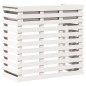 vidaXL Tavolo Bar da Esterno Bianco 113,5x50x103cm Legno Massello Pino vidaXL Tavolo Bar da Esterno Bianco 113,5x50x103cm Legno Massello Pino