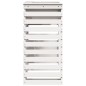 vidaXL Tavolo Bar da Esterno Bianco 113,5x50x103cm Legno Massello Pino vidaXL Tavolo Bar da Esterno Bianco 113,5x50x103cm Legno Massello Pino