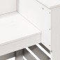 vidaXL Tavolo Bar da Esterno Bianco 113,5x50x103cm Legno Massello Pino vidaXL Tavolo Bar da Esterno Bianco 113,5x50x103cm Legno Massello Pino