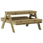 vidaXL Tavolo da Picnic per Bambini 88x97x52 cm Legno Impregnato Pino vidaXL Tavolo da Picnic per Bambini 88x97x52 cm Legno Impregnato Pino