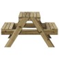 vidaXL Tavolo da Picnic per Bambini 88x97x52 cm Legno Impregnato Pino vidaXL Tavolo da Picnic per Bambini 88x97x52 cm Legno Impregnato Pino