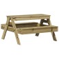 vidaXL Tavolo da Picnic per Bambini 88x97x52 cm Legno Impregnato Pino vidaXL Tavolo da Picnic per Bambini 88x97x52 cm Legno Impregnato Pino