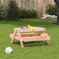 vidaXL Tavolo da Picnic per Bambini 88x97x52 cm Legno Massello Douglas vidaXL Tavolo da Picnic per Bambini 88x97x52 cm Legno Massello Douglas