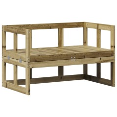 vidaXL Panca Divano da Giardino Estensibile Legno Impregnato di Pino