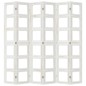 vidaXL Divisorio Ambienti 6Pannelli Bianco Legno Massello di Paulownia