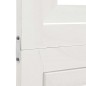 vidaXL Divisorio Ambienti 6Pannelli Bianco Legno Massello di Paulownia