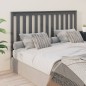 Testiera per Letto Grigia 156x6x101cm in Legno Massello di Pino Testiera per Letto Grigia 156x6x101cm in Legno Massello di Pino