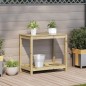vidaXL Tavolo Invaso con Ripiano 82,5x50x75cm Legno Impregnato di Pino vidaXL Tavolo Invaso con Ripiano 82,5x50x75cm Legno Impregnato di Pino