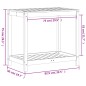vidaXL Tavolo Invaso con Ripiano 82,5x50x75cm Legno Impregnato di Pino vidaXL Tavolo Invaso con Ripiano 82,5x50x75cm Legno Impregnato di Pino
