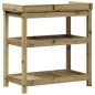 vidaXL Tavolo Invaso con Ripiani 82,5x45x86,5 cm Legno Impregnato Pino vidaXL Tavolo Invaso con Ripiani 82,5x45x86,5 cm Legno Impregnato Pino