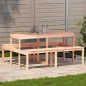 vidaXL Tavolo da Picnic 160x134x75 cm in Legno Massello di Douglas vidaXL Tavolo da Picnic 160x134x75 cm in Legno Massello di Douglas