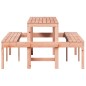 vidaXL Tavolo da Picnic 160x134x75 cm in Legno Massello di Douglas vidaXL Tavolo da Picnic 160x134x75 cm in Legno Massello di Douglas