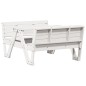 vidaXL Tavolo Picnic per Bambini Bianco 88x122x58 cm Massello di Pino vidaXL Tavolo Picnic per Bambini Bianco 88x122x58 cm Massello di Pino